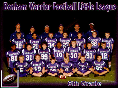 Bonham 6th grade pee-wee football team to take on Celina Saturday