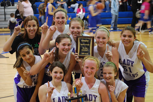 Lady Tigers UNDEFEATED District Champs – Mount Pleasant ISD