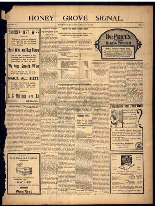 Honey Grove Signal-Citizen (Honey Grove, Tex.), Vol. 73, No. 8, Ed. 1  Friday, February 28, 1964 - Page 1 of 8 - The Portal to Texas History