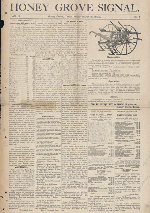 Honey Grove Signal-Citizen (Honey Grove, Tex.), Vol. 73, No. 8, Ed. 1  Friday, February 28, 1964 - Page 1 of 8 - The Portal to Texas History