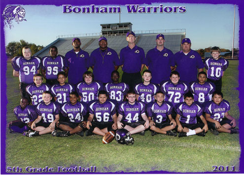 Bonham 5th grade football team headed to Texoma Youth Football League