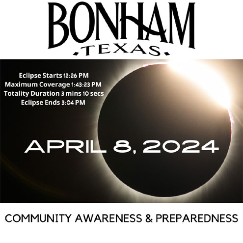 Bonham prepares for total solar eclipse - North Texas e-News