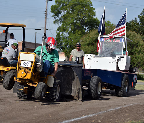 Garden tractor 2024 pulling sled