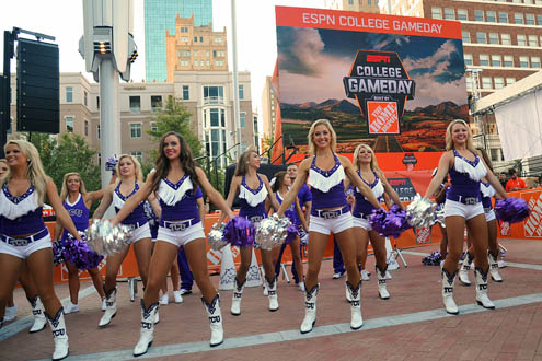 Cheerleaders on Gameday