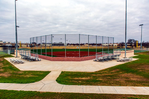 Honorary first pitch at Bonham High School's new softball field - North ...