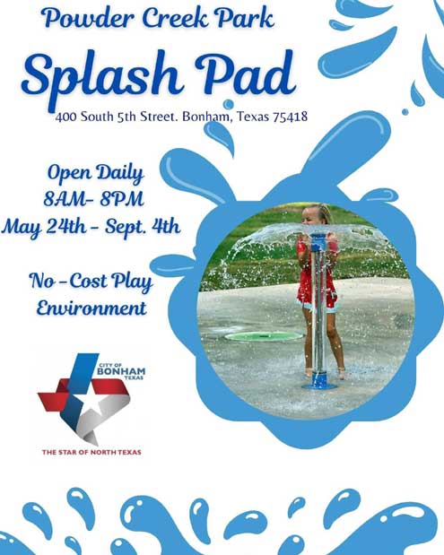 Powder Creek Park splash pad open daily - North Texas e-News